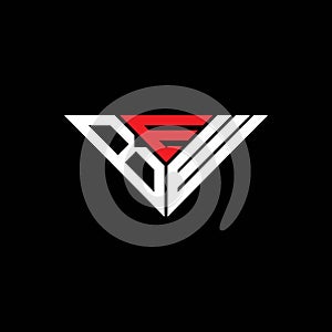 BEW letter logo creative design with vector graphic,