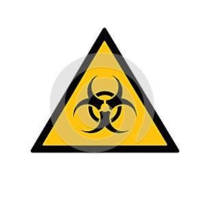 Beware Biological Hazard Symbol, Vector Illustration, Isolate On White Background Label. EPS10