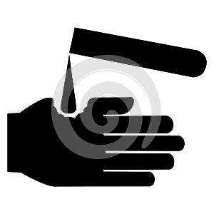 Beware Corrosives Symbol Isolate On White Background,Vector Illustration EPS.10