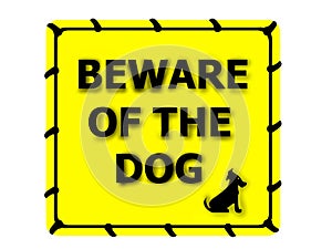 Beware of the dog photo