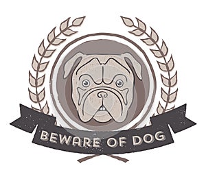 Beware of Dog badge