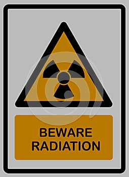 Beware radiation signs