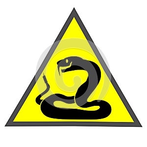 Beware of rattlesnake vector graphics