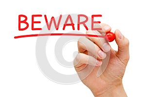 Beware Red Marker