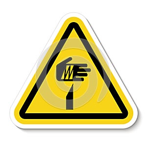 Beware Sharp Elements Symbol Isolate On White Background,Vector Illustration