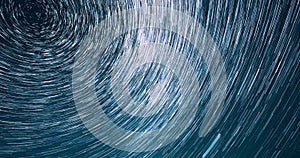 Bewitching Illusion Of Star Trails. 4k Hyperlapse Trails Of Stars. Star And Meteoric Trails On Night Sky Background