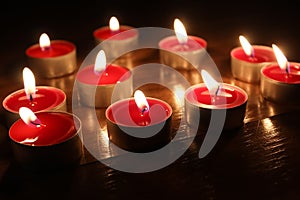 Bewitching light of candles photo