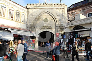 Beyazit Gate - Grand bazaar shops in Istanbul.