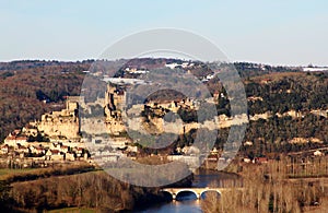 Beynac Castle and the Dordogne River in France