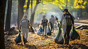 Beyond Borders Anonymous Activist Volunteers Joining Forces to Clean up Litter Outdoors