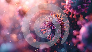 Beyond Boundaries: Microstock Views of Vibrant Virus Particles in Art