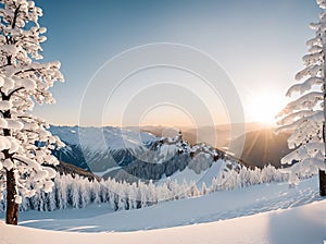 Beyond Frost: Cinematic Panoramas of Captivating Whiteness