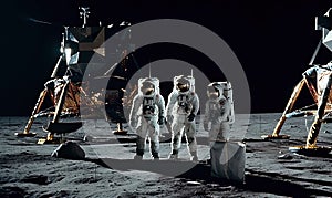 Astronauts embarking on a daring exploration of a distant planet, venturing into the unknown. Generative Ai