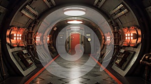 Beyond Ordinary, an Underground Bunker with a Heavy-Duty Vault Door, Generative AI