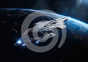 Beyond the Stars: A Stunning Photoset of an Obsidian Spaceship i photo