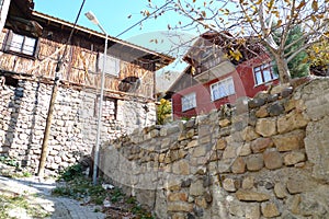 BeypazarÄ± GÃ¶ynÃ¼k old village streets and preserved old village house, life continues