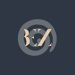 BEZ abstract letter logo