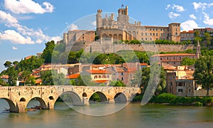 Beziers at a spring day photo