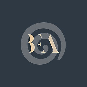 BFA abstract letter logo