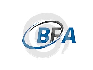 bfa creative logo design vector illustration