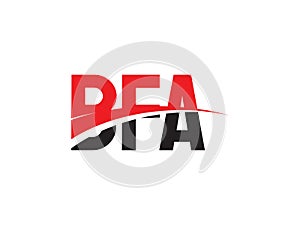 BFA Letter Initial Logo Design Vector Illustration