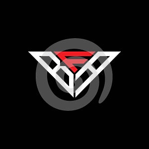 BFA letter logo creative design with vector graphic