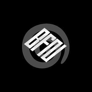 BFN letter logo design on black background