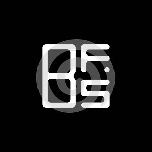 BFS letter logo creative design with vector graphic, BFS
