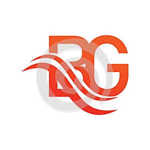 BG letter logo design. BG logo vector image template icon. GB logo design. GB logo monogram company identity photo