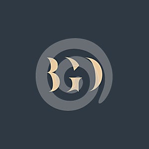BGD abstract letter logo