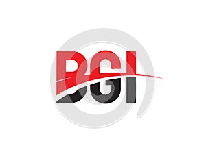 BGI Letter Initial Logo Design Vector Illustration
