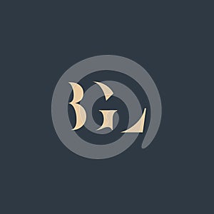 BGL abstract letter logo