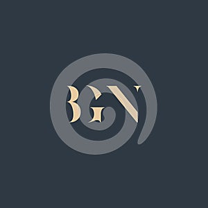 BGN abstract letter logo
