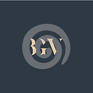 BGV abstract letter logo