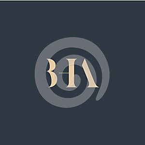 BHA abstract letter logo