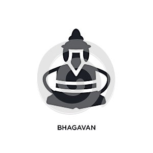bhagavan isolated icon. simple element illustration from india concept icons. bhagavan editable logo sign symbol design on white photo