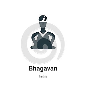 Bhagavan vector icon on white background. Flat vector bhagavan icon symbol sign from modern india collection for mobile concept photo