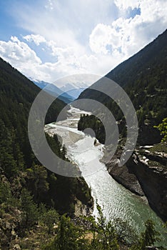 Bhagirathi River at Gangotri, Uttarkashi District, Uttarakhand,