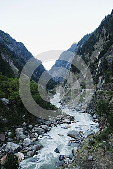 Bhagirathi River at Gangotri, Uttarkashi District, Uttarakhand, photo