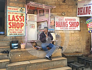 Bhang Lassi Shop, Jaisalmer, India