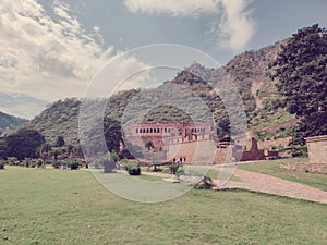 Bhangarh Fort - Alwar India, 14 Jan 2024, unique haunted fort of India surrounded with hills photo