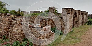 Bhangarh fort ruins and arches