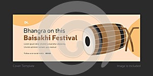Bhangra on this Baisakhi festival cover design