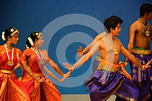Bharatnatyam Indian Dance Group performance