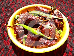 Bharwan Baingan Stuffed eggplant curry