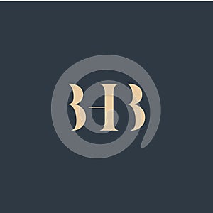 BHB abstract letter logo
