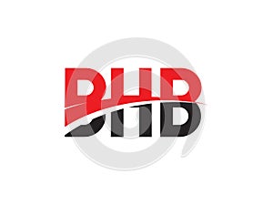 BHB Letter Initial Logo Design Vector Illustration