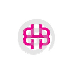 BHB Logo. Letter B and B logo vector photo