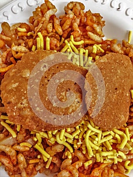Bhel Puri close up