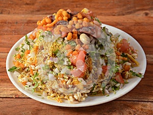 Bhel puri, a famous midday snack in india